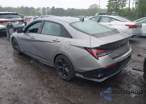 2024 Hyundai Elantra N Line z USA, uszkodzony, nr VIN KMHLR4DF5RU737091